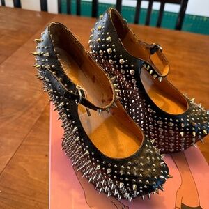 Jeffrey Campbell Prickly Stud Ankle Boots